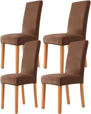 Set di sostegni per sedie universali da 4 pezzi, 6 pezzi, flessibile e lavabile in tessuto velluto per decorazioni di hotel, cerimonie, banchetti, matrimoni, feste.