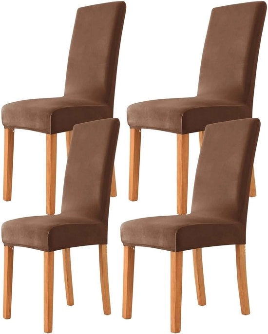 Set di sostegni per sedie universali da 4 pezzi, 6 pezzi, flessibile e lavabile in tessuto velluto per decorazioni di hotel, cerimonie, banchetti, matrimoni, feste.