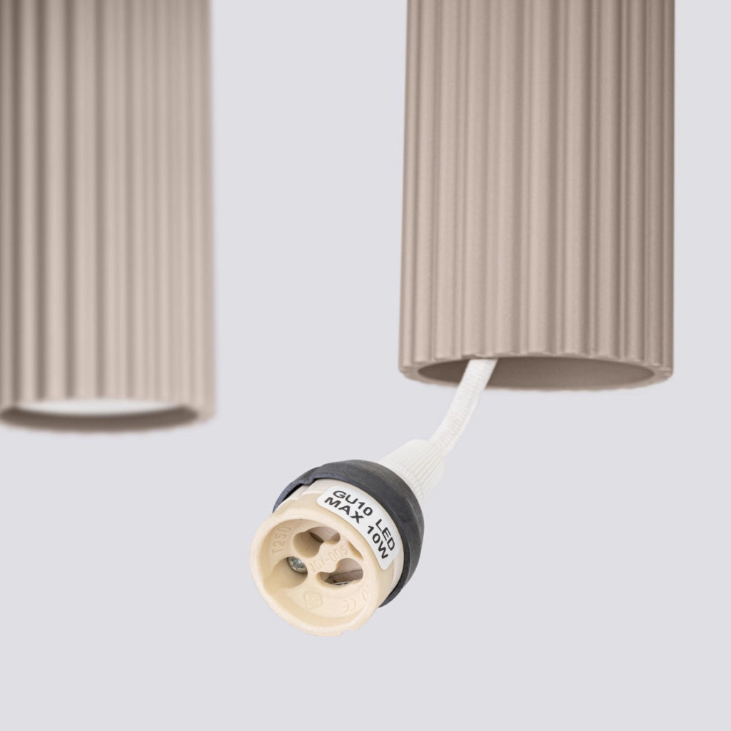 Lampada a sospensione KARBON 4L taupe