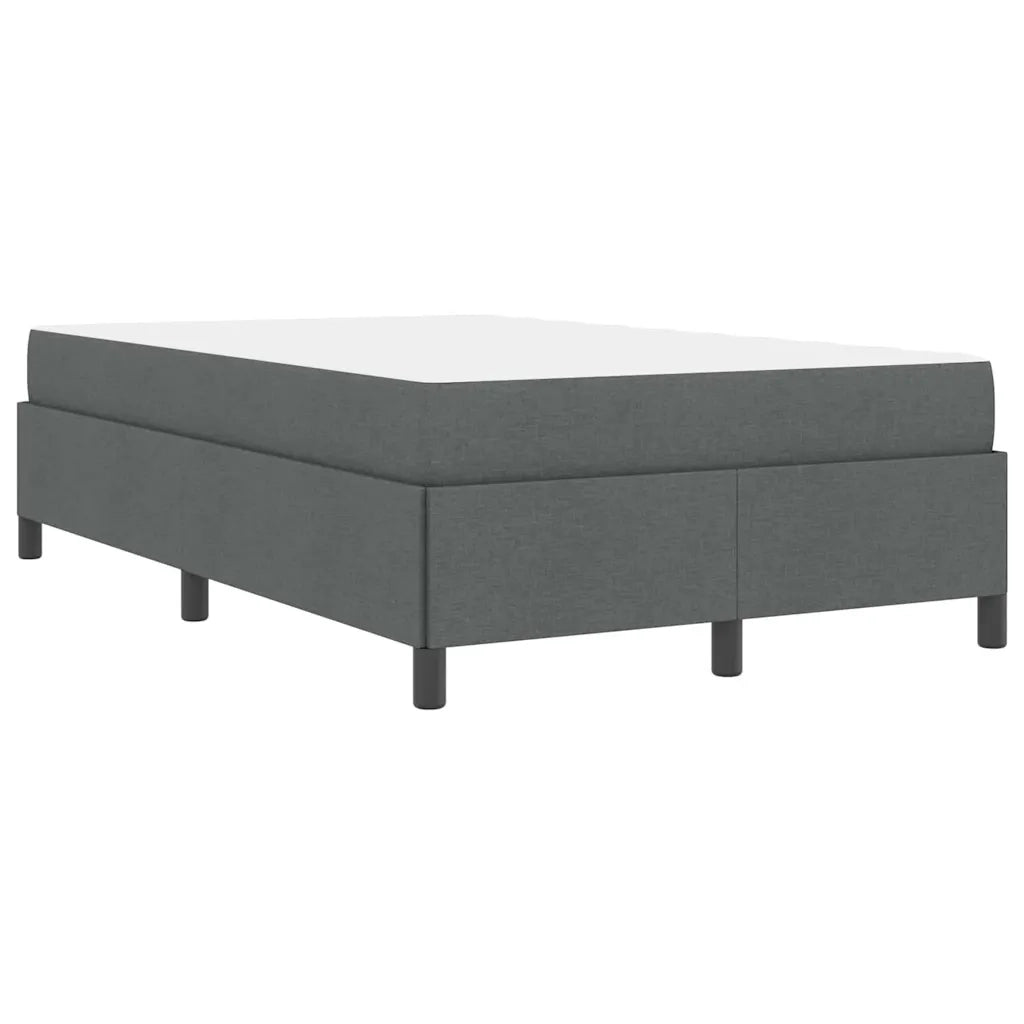 Letto a molle Grigio scuro 120 x 190 cm Tessuto