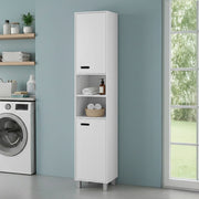 Colonna multiuso 172 cm bianco con due ante e due vani giorno Fast