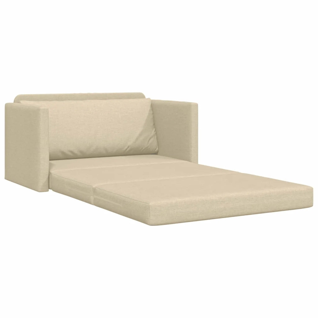 Divano letto 110cm Crema Tessuto 4106697