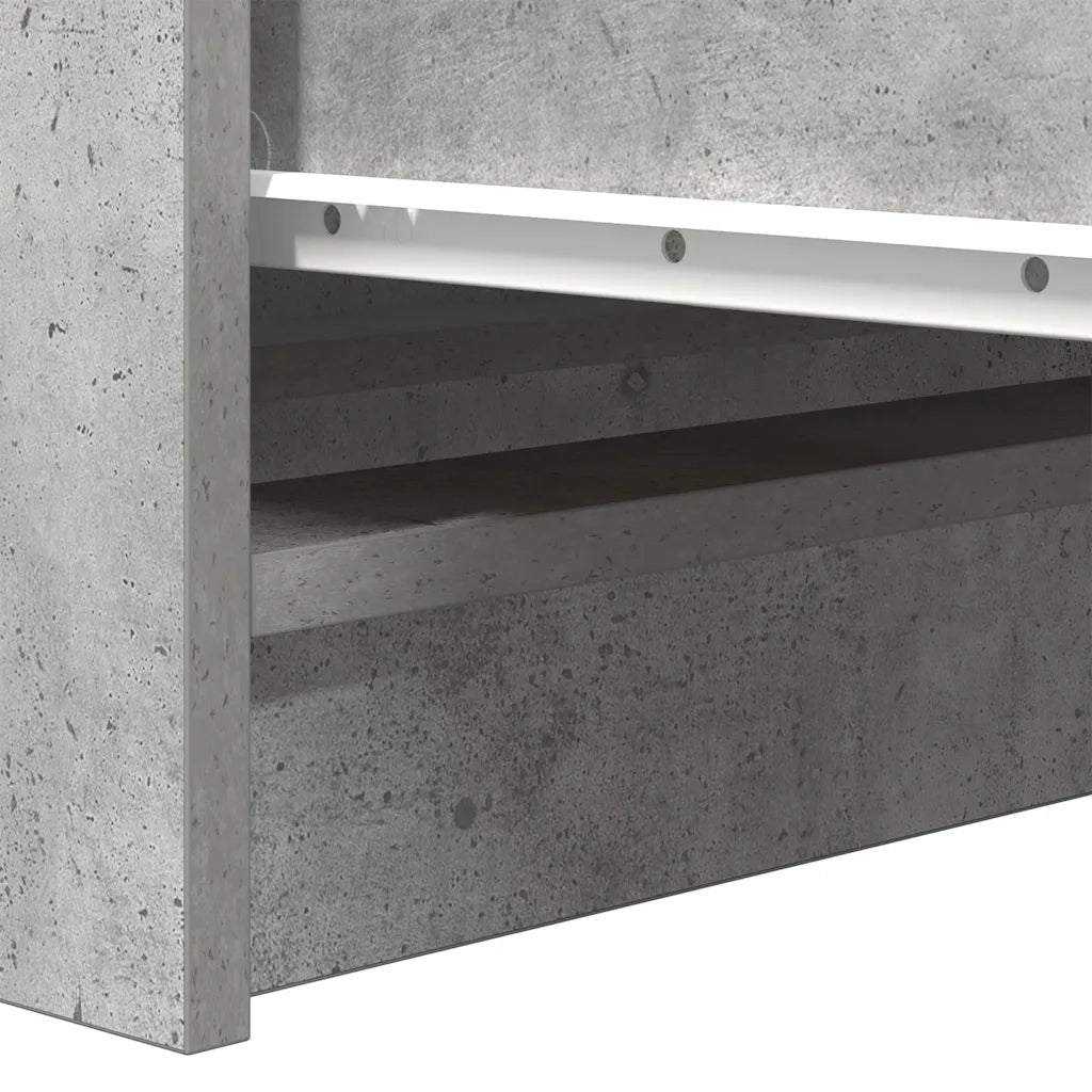 Credenza Grigio Cemento 37,5x35x76 cm in Legno Multistrato 861727