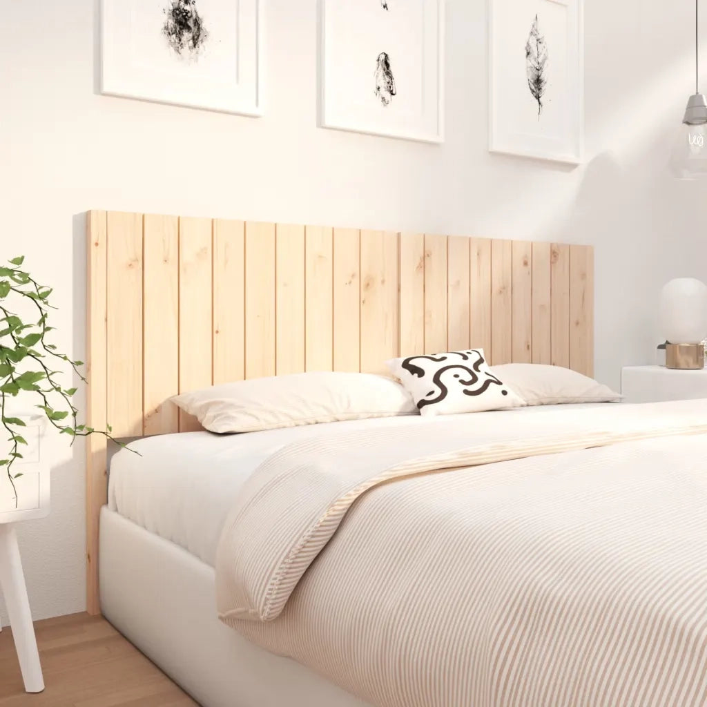 Testiera per Letto 185,5x4x100 cm in Legno Massello di Pino cod mxl 76436