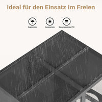 Recinto per gatti da esterno 116 x 82 x 175,7 cm, legno, tetto in PVC, 5 livelli, recinto per gatti per giardino, balcone, rifugi