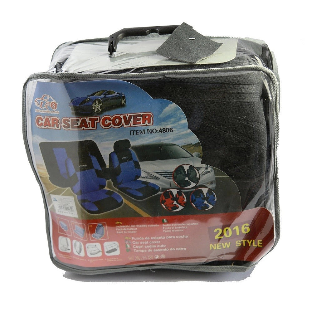 Trade Shop - Coprisedili Auto Universali Copri Sedili Anteriori Posteriore Poggiatesta 4806 -