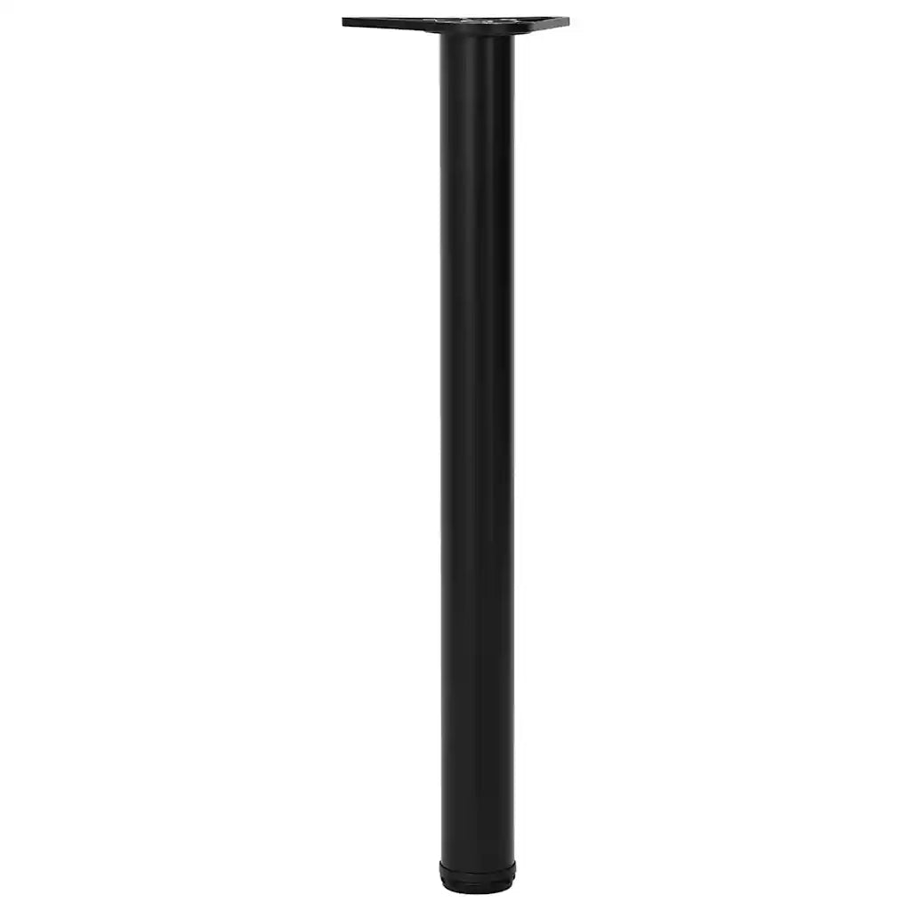 Set Gambe per Tavolo 4 pz | Piede del tavolo Nere Regolabili in Altezza 710 mm