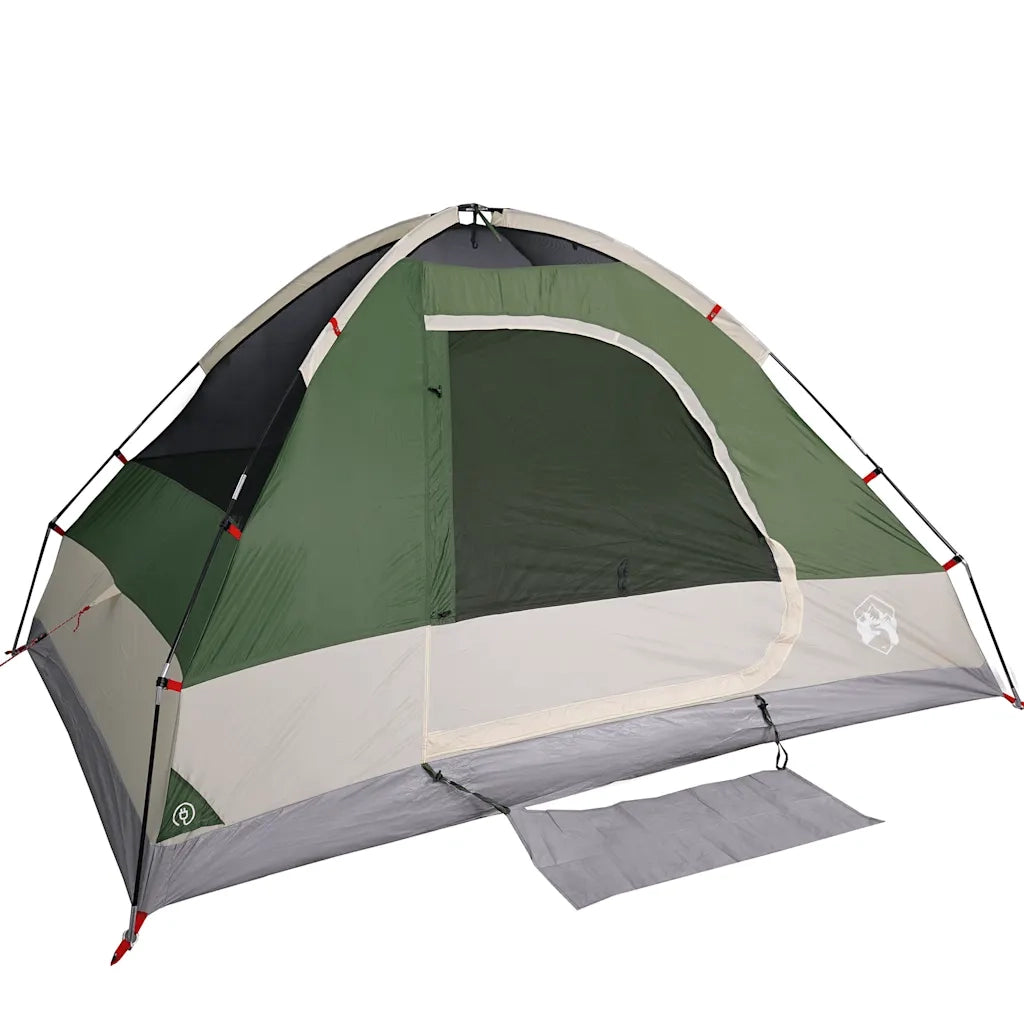 Tenda da Campeggio a Cupola per 2 Persone-Tenda per Escursionismo Verde Impermeabile 224220