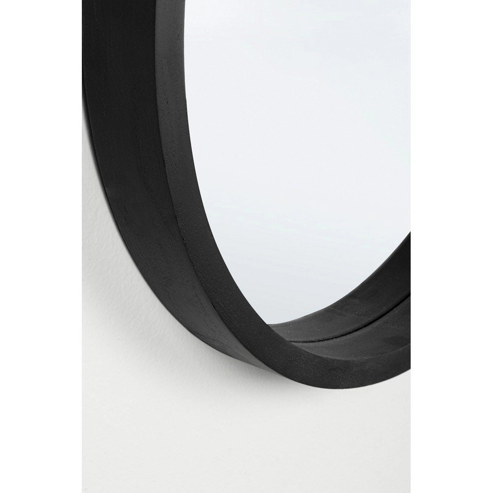 Specchio Legno Nero Moderno da Parete 52 cm - YOUNG