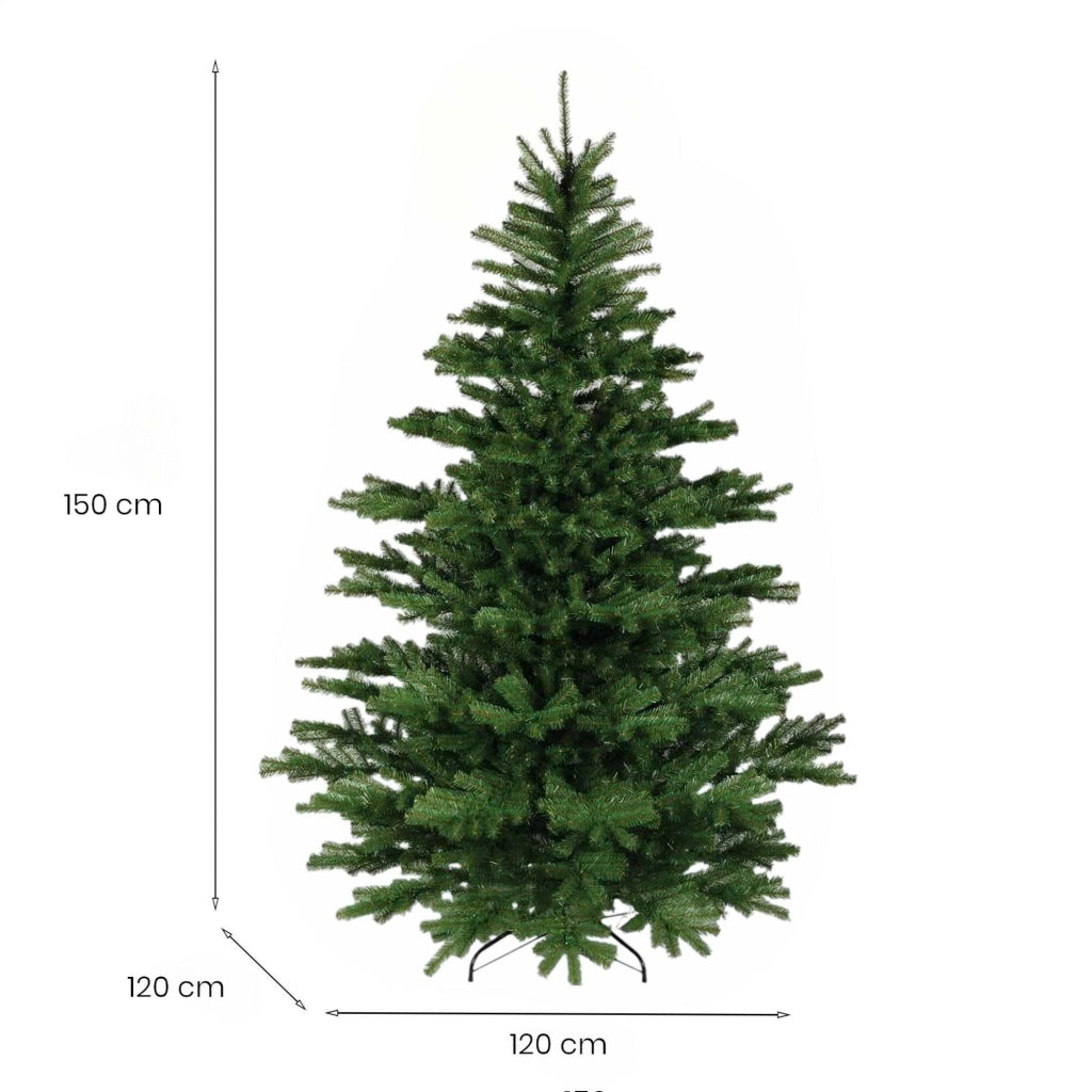 Frosty, Albero di Natale 150 cm 945 Rami, 150h cm Verde