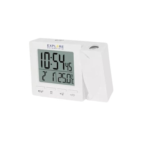 Orologio EXPLORE SCIENTIFIC radiocontrollato con proiezione ora RDP1001 BIANCO