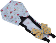 Luiers per Aria Aviaria | Luiere per Polli e Anatre con Abbigliamento e Chiusura a Strappo (M Blu Fiori) - Adatto per Anatre e Oche