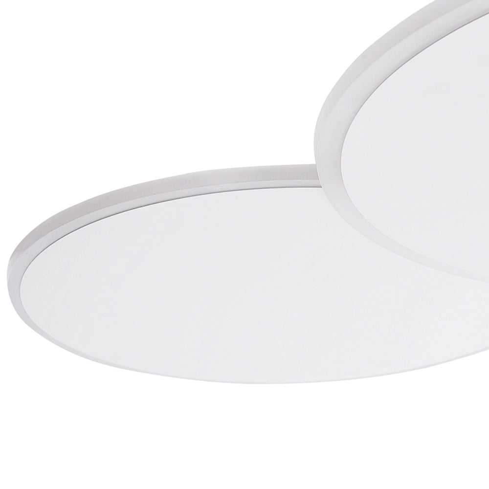 Lampada da soffitto Forma rotonda con paralume acrilico bianco per l'illuminazione d'accento di design della stanza