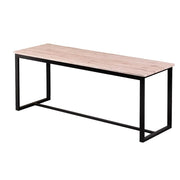 Panchina in legno con struttura in metallo nero collezione DARYL. Stile industriale.
