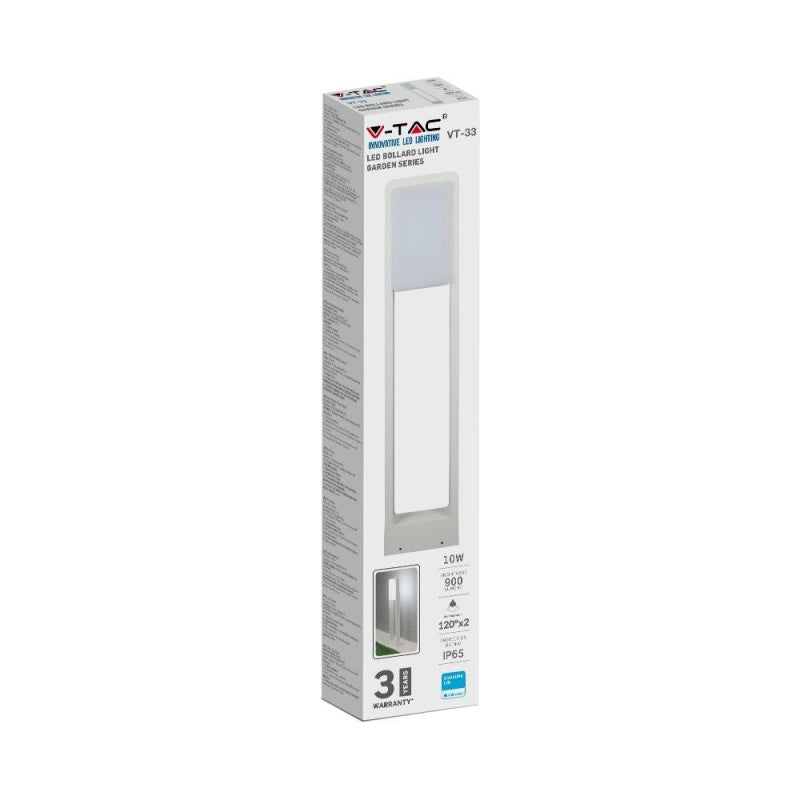 Lampada da bollard a LED da 10 W Samsung Chip White Body IP65 3000K