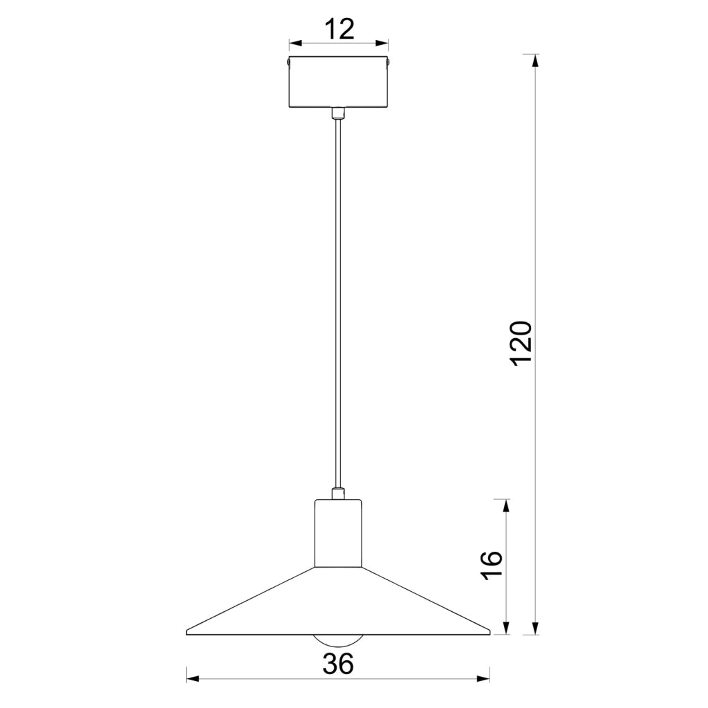 Lampada a sospensione Nox beige 1xE27 36 cm Luminex