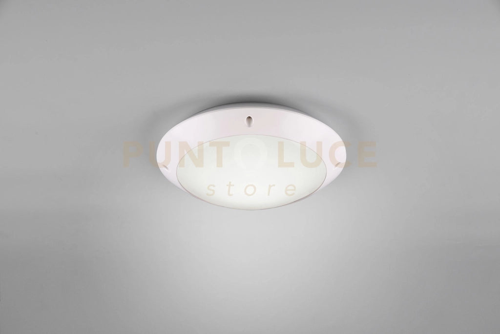 CAMARO PLAFONIERA DA ESTERNO METACRILATO BIANCA D. 26CM IP54 1 LUCE ATTACCO E27