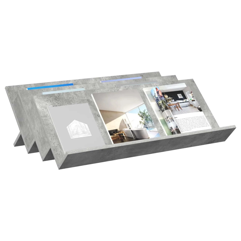 Scaffale per riviste Grigio Concret¨¨ 90 x 53 x 28,5 cm CFW2580792