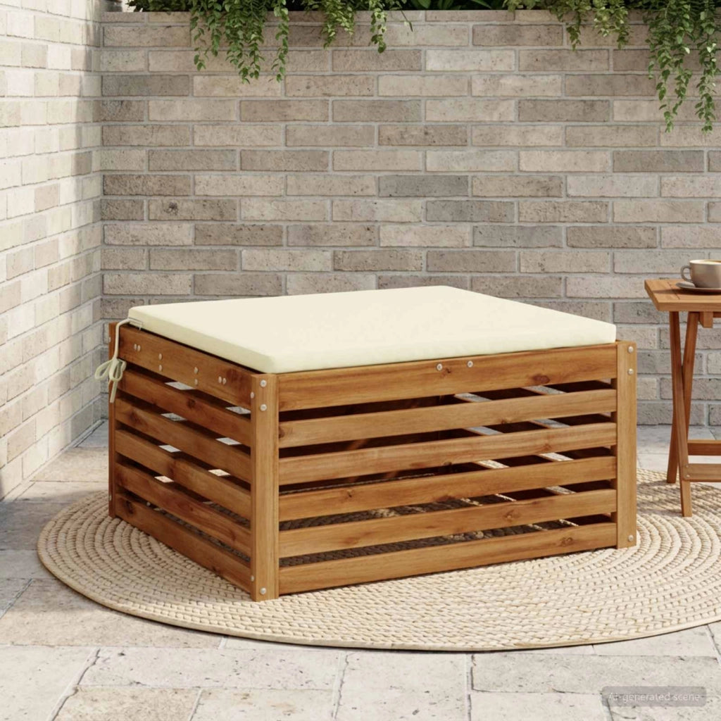 Cuscino per Sedia in Unico Pezzo SOEST 100% Poliestere Crema 944793