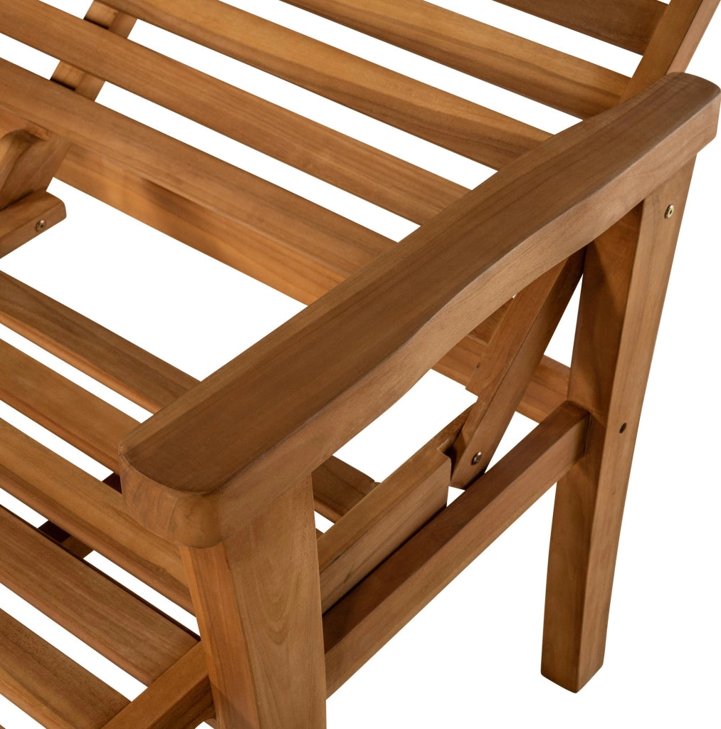 Panca reclinabile in Teak Nicosia 120 cm