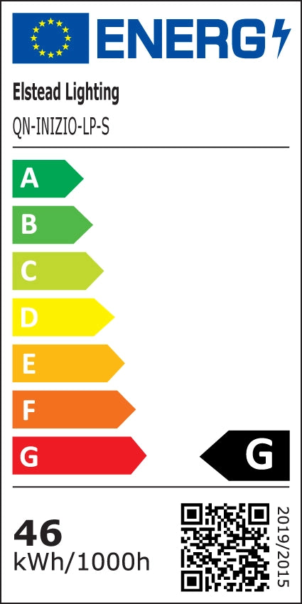 Sospensione geometrica LED Inizio 84cm nera 46W Quintiesse