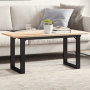 Telaio Gambe a O per Tavolino da Salotto 80x40x43 cm in Acciaio