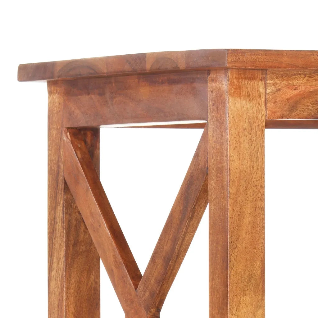 Libreria 60x30x160 cm Legno Massello Acacia Finitura Ambra 289625