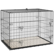 Casetta Trasporto Cane Pieghevole ¨C Zephmum ¨C Nero 90x57.5x62