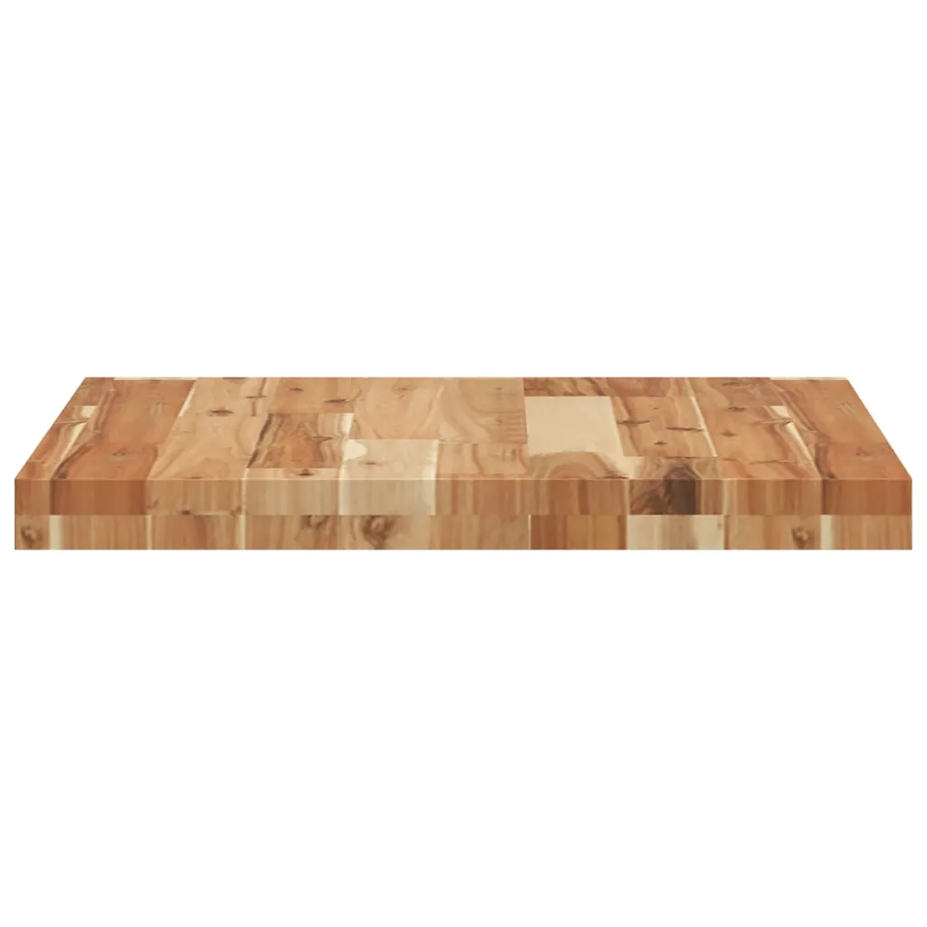 Piano Tavolo Quadrato 50x50x4 cm in Legno Massello di Acacia
