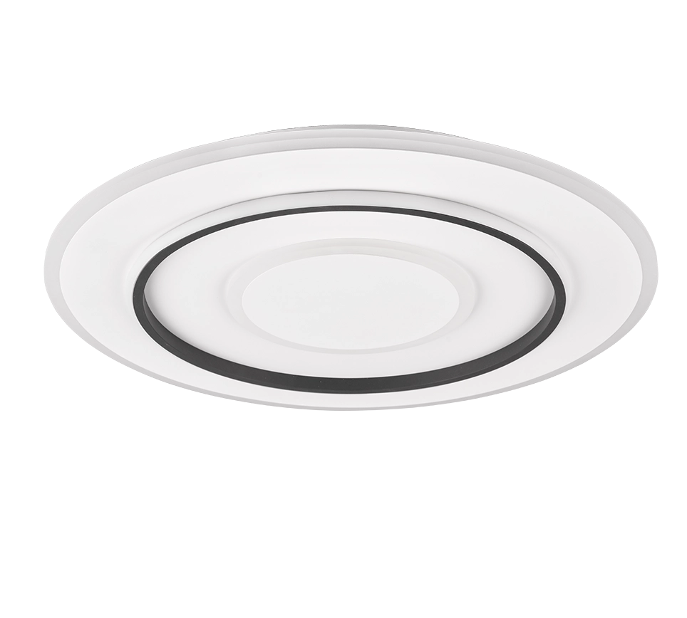 Plafoniera LED, metallo, bianco opaco, 60x6x60 cm, Jora