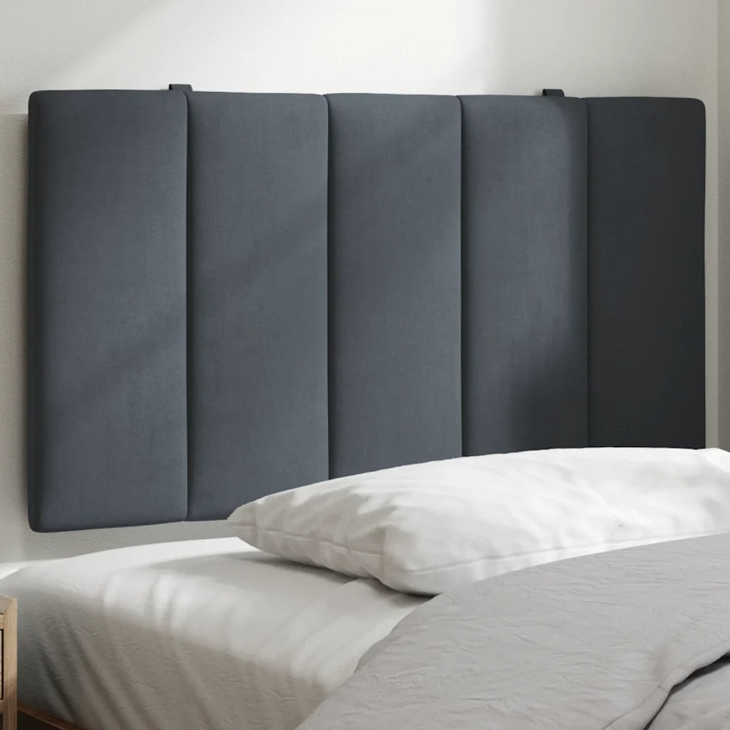 Cuscino Testiera Hanko Grigio Scuro 90 cm in Velluto CFW2617412