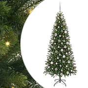 Albero di Natale | Decorazioni natalizie artificiale con 300 LED Verde 180 cm PE e PVC