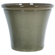 Vaso da fiori alto in pietra per giardino, per interni ed esterni 47 x 47 x 41 cm verde giardino terrazzo