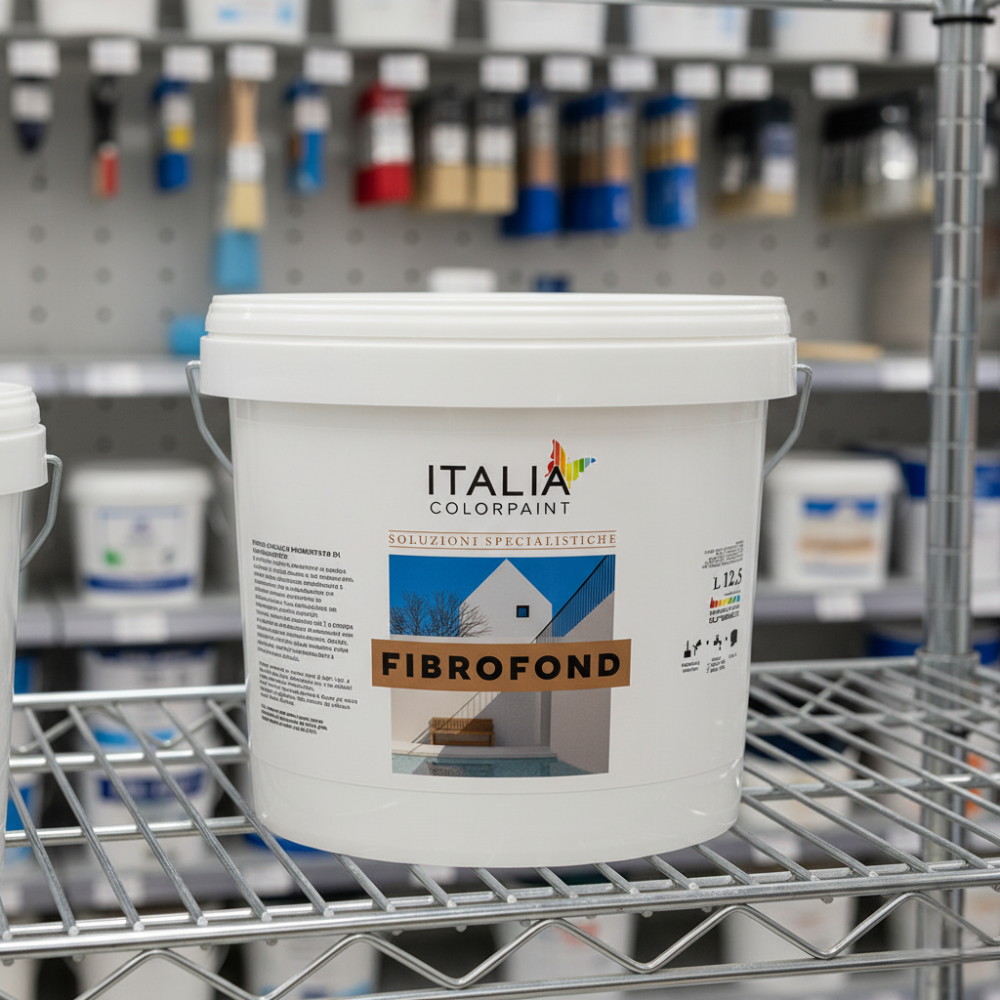Fibrofond l fondo acrilico bianco per supporti interni ed esterni *** formato 5 lt, confezione 1