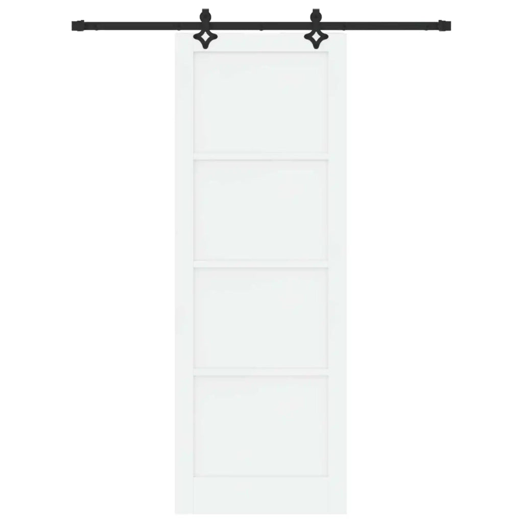 Porta scorrevole Bianco e Nero 83 x 232 cm
