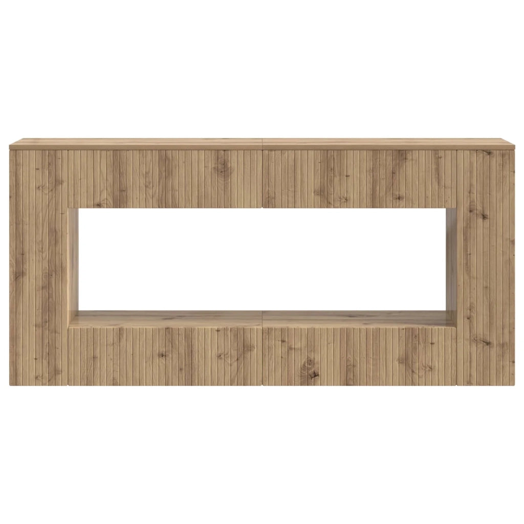 Tavolo consolle Rigato Rovere Artigianale 155 x 29 x 74 cm