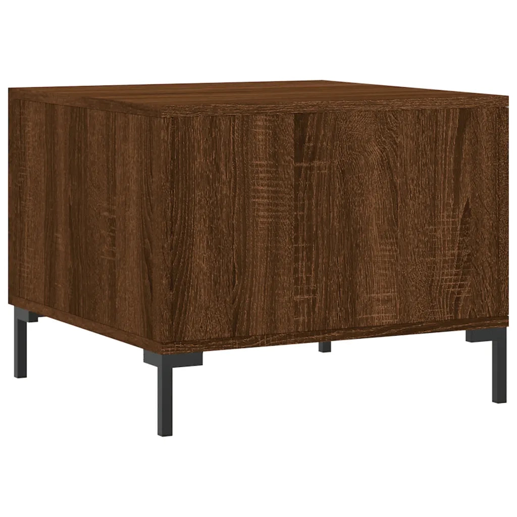 Tavolino da Salotto-Tavolino da soggiorno-Tavolo Rovere Marrone 50x50x40cm Legno Multistrato 898047