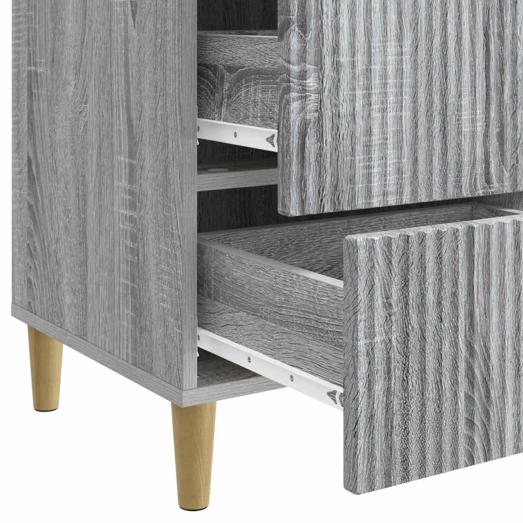 Armadio da Notte con cassetto Grigio Sonoma 43 x 41 x 66,5 cm 894561