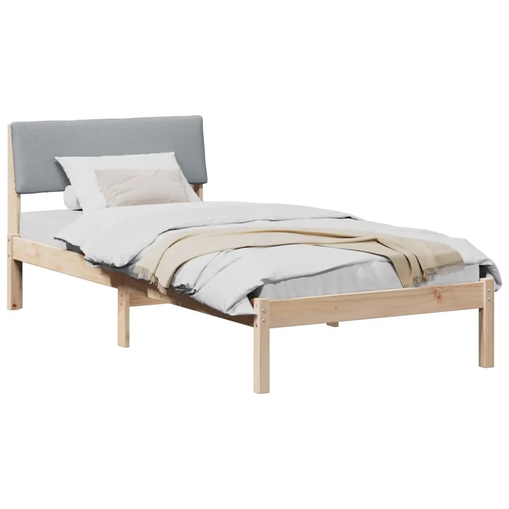 Struttura del Letto Marrone e grigio chiaro 90 x 190 cm 878574