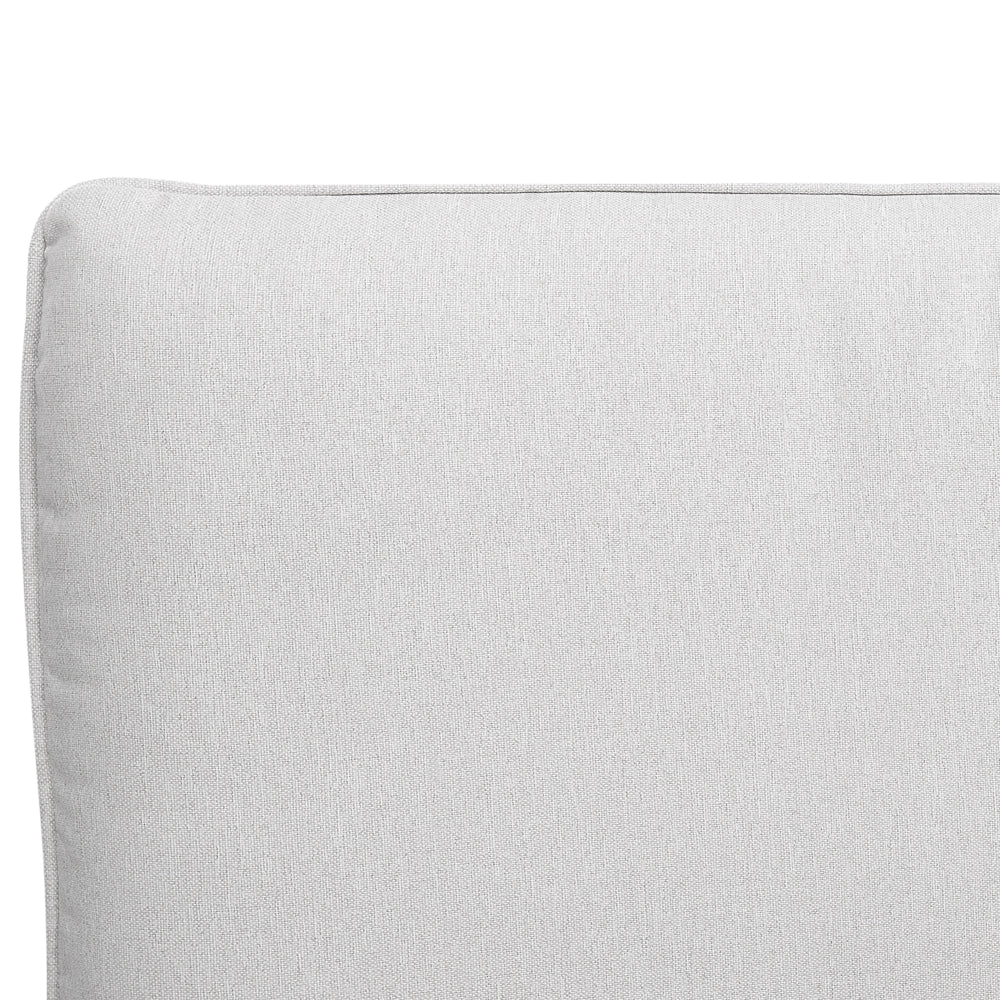 Letto a doghe Grigio Poliestere Tessuto Imbottito 160 x 200 cm EU Matrimoniale Design Moderno