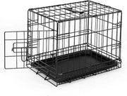 Carriera per cani box di trasporto per animali box per cani, (S) 45x31x36 cm nero