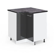 Vicco Mobile ad angolo cucina Antracite lucido 75.6 cm , PL Antracite