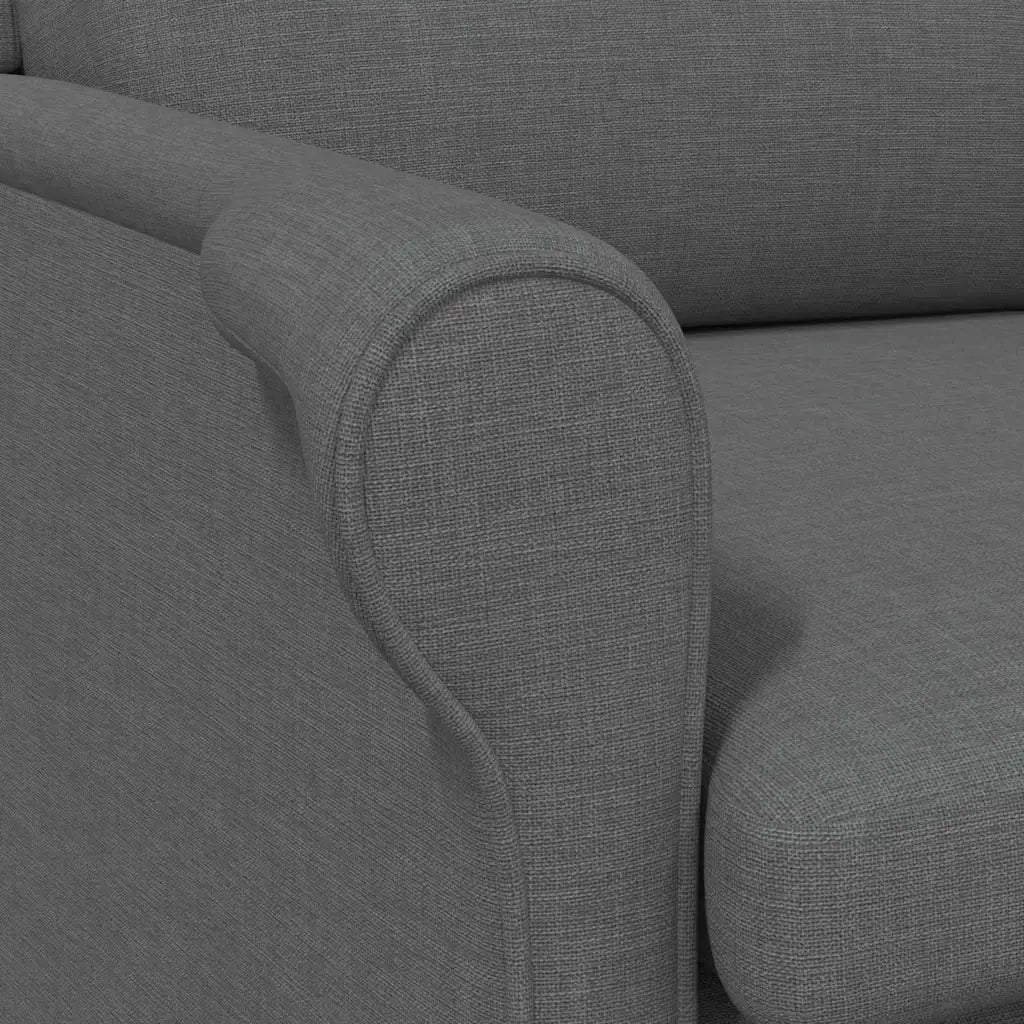 Poltrona-Divano Sedia-Poltroncina Grigio scuro Tessuto 207608