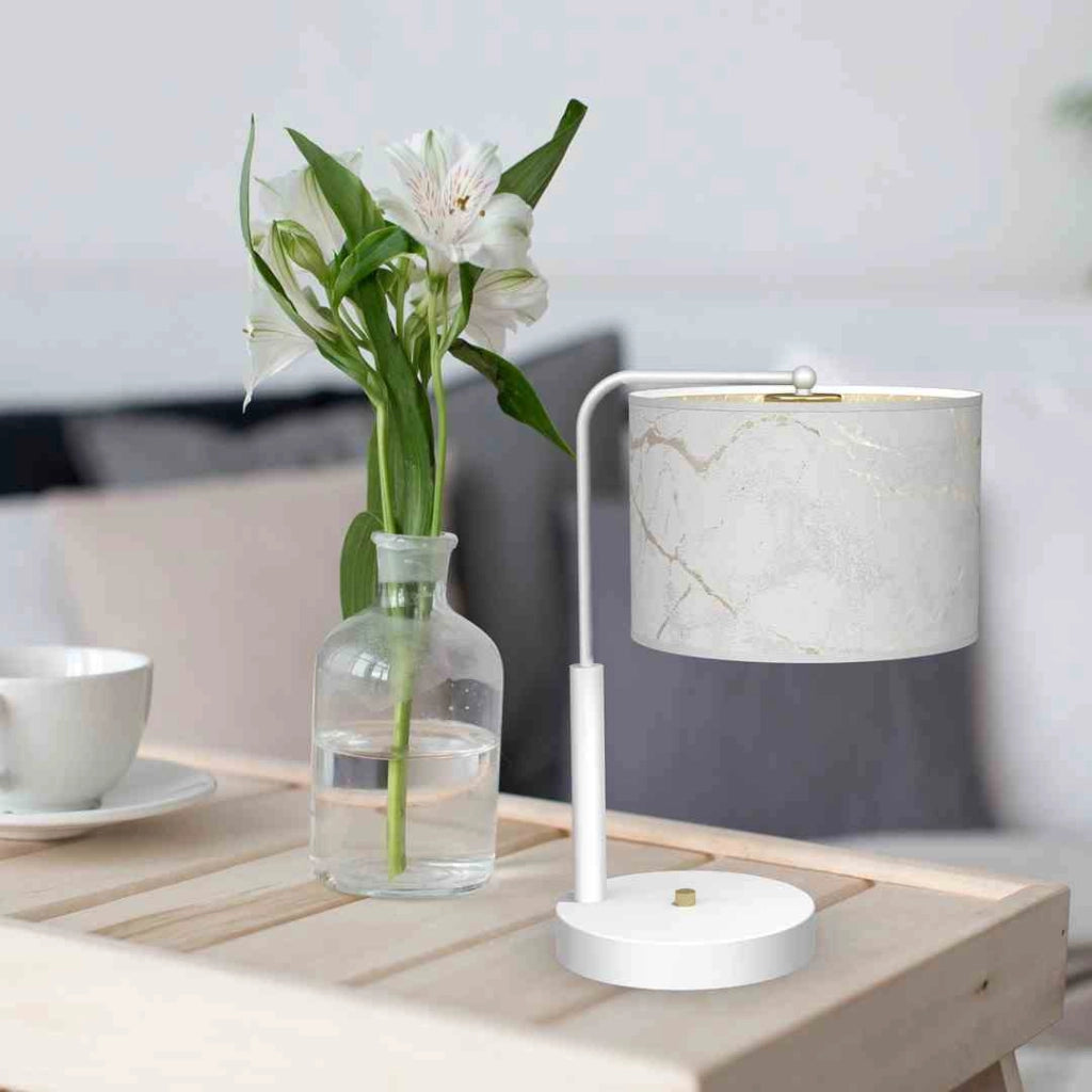 Lampada da tavolo Milagro Senso MLP7310 bianco oro
