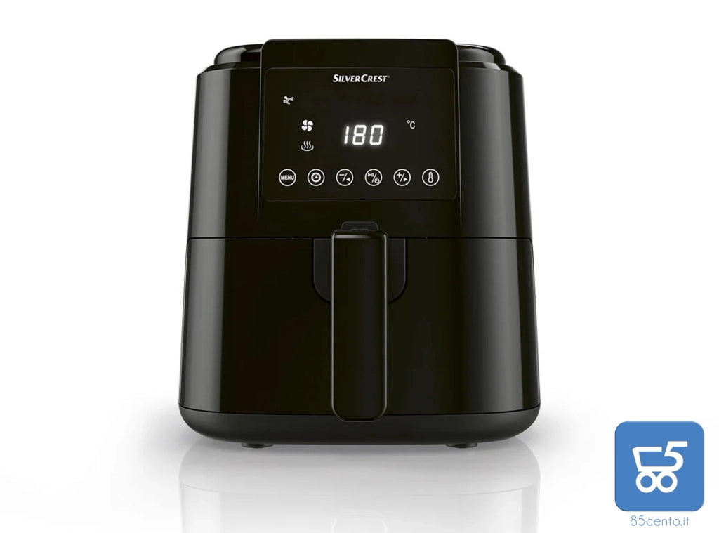 SILVERCREST KITCHEN TOOLS Friggitrice ad Aria Calda 1400 W Digitale capacità 2,4Lt
