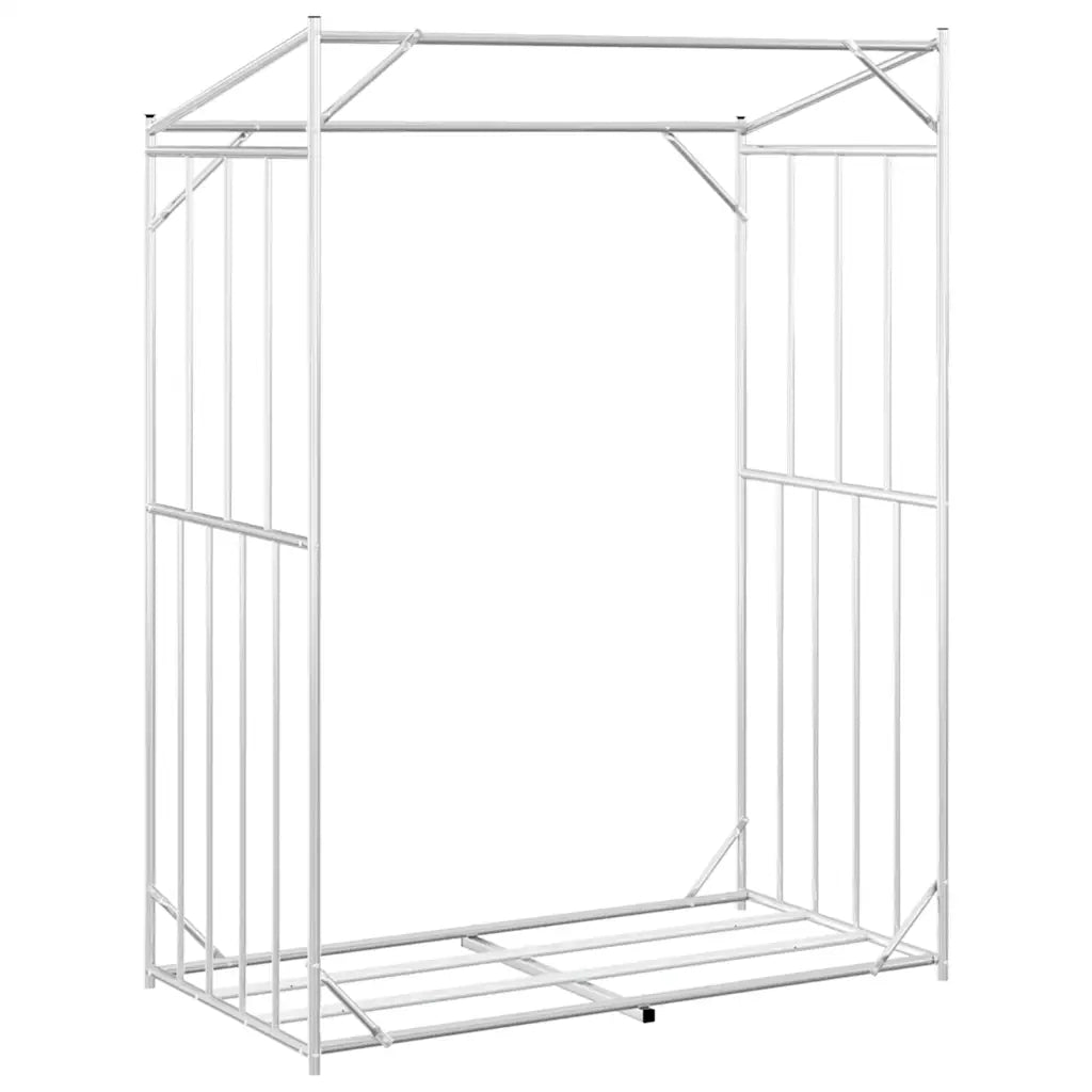 vidaXL Rastrelliera per Legna con Copertura Antipioggia 150x80x200 cm
