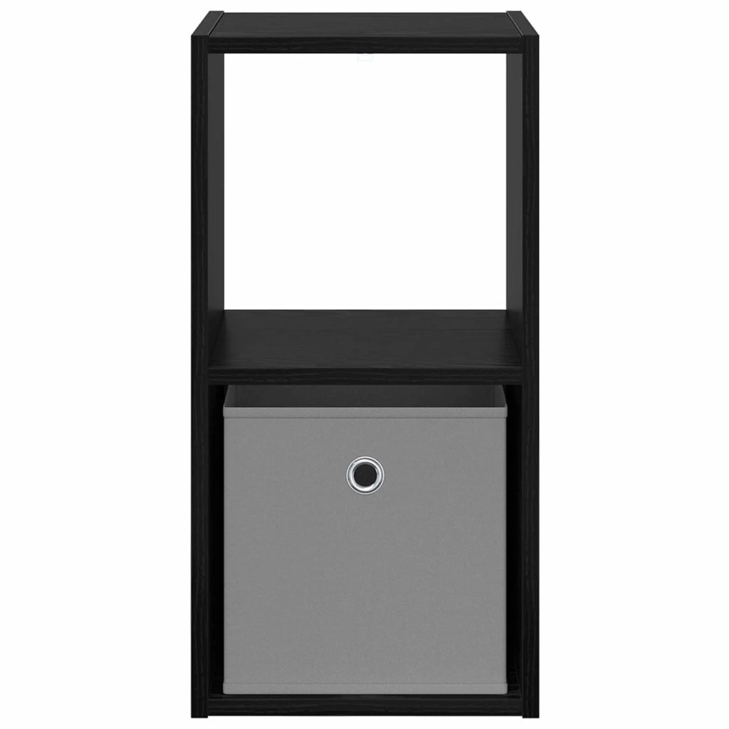 Set di 2 Comodini | Armadio da Notte | Mobiletto da notte con cassetto Rovere Nero 30,5 x 27 x 59,5 cm