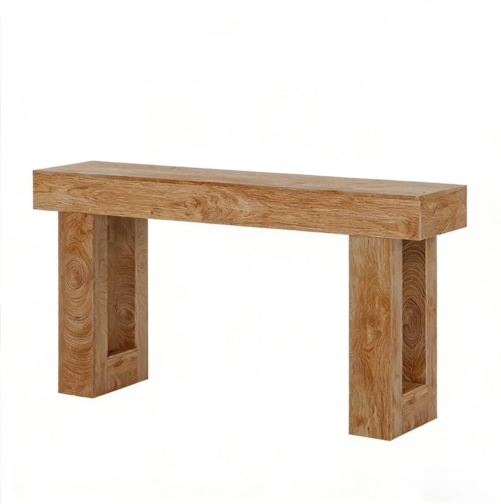 Consolle in legno dallo stile rustico, 160 cm, pratica e versatile