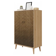 Credenza Andalusite, Buffet da soggiorno, Madia da salotto, Dispensa da cucina, 80x36h127 cm, Quercia