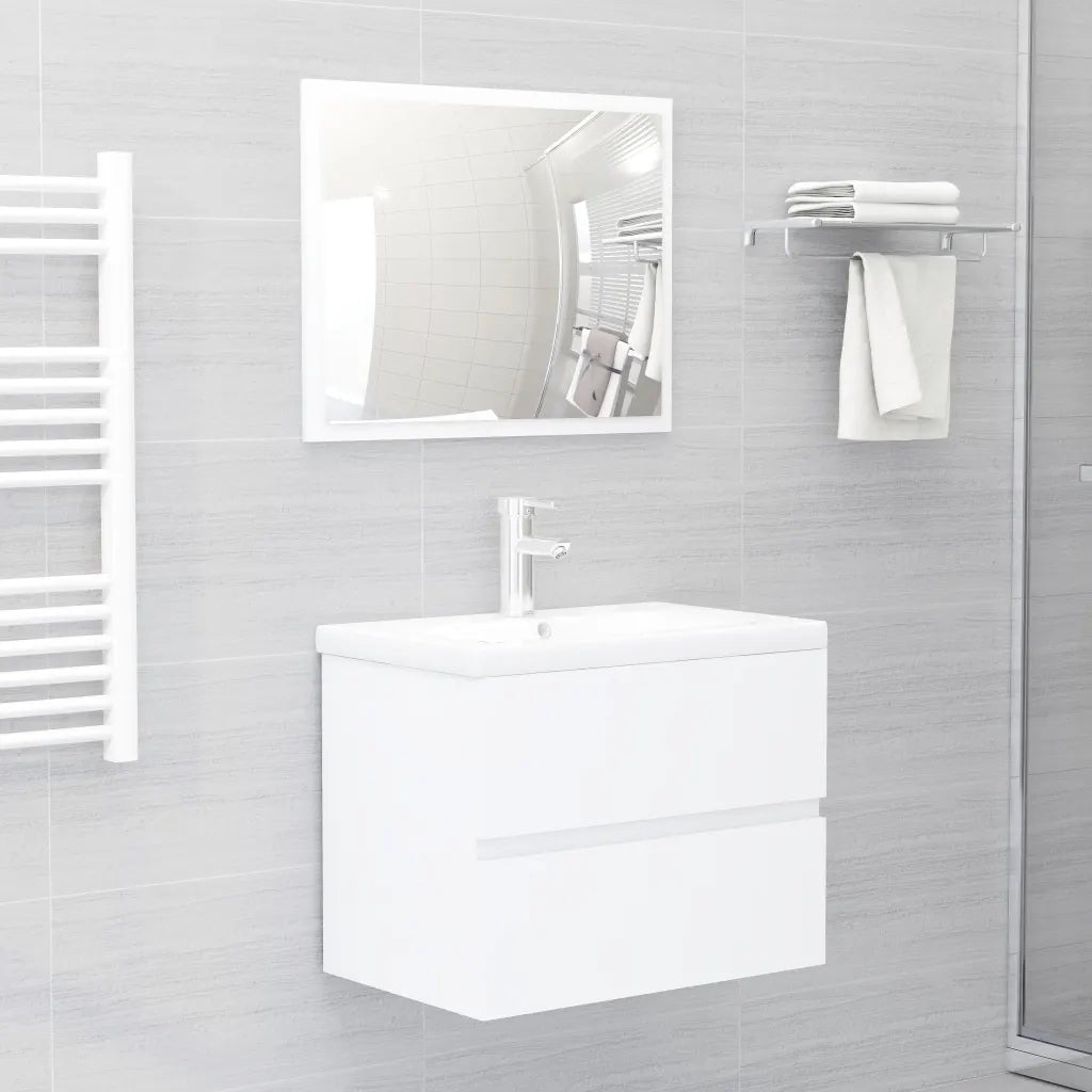 Mobile Sottolavabo Bianco 60x38,5x45 cm in Truciolato